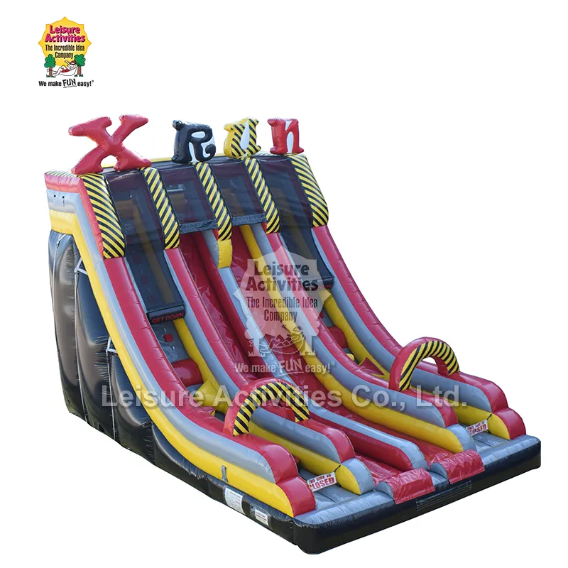 Puhallettava Xtreme Fun Run Double Lane Slide Puhallettava Xtreme Fun Run Double Lane Slide