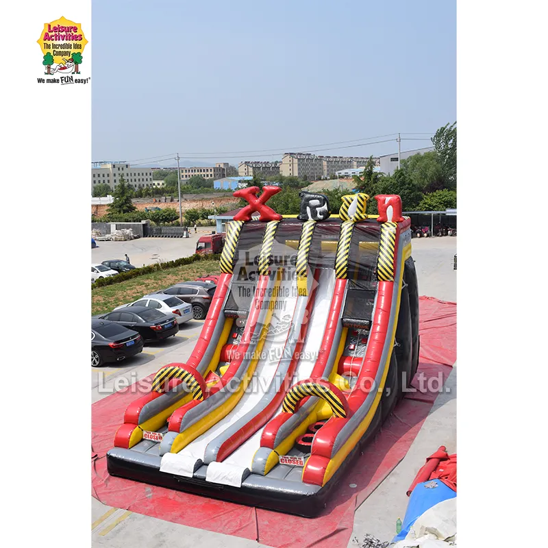 Puhallettava Xtreme Fun Run Double Lane Slide